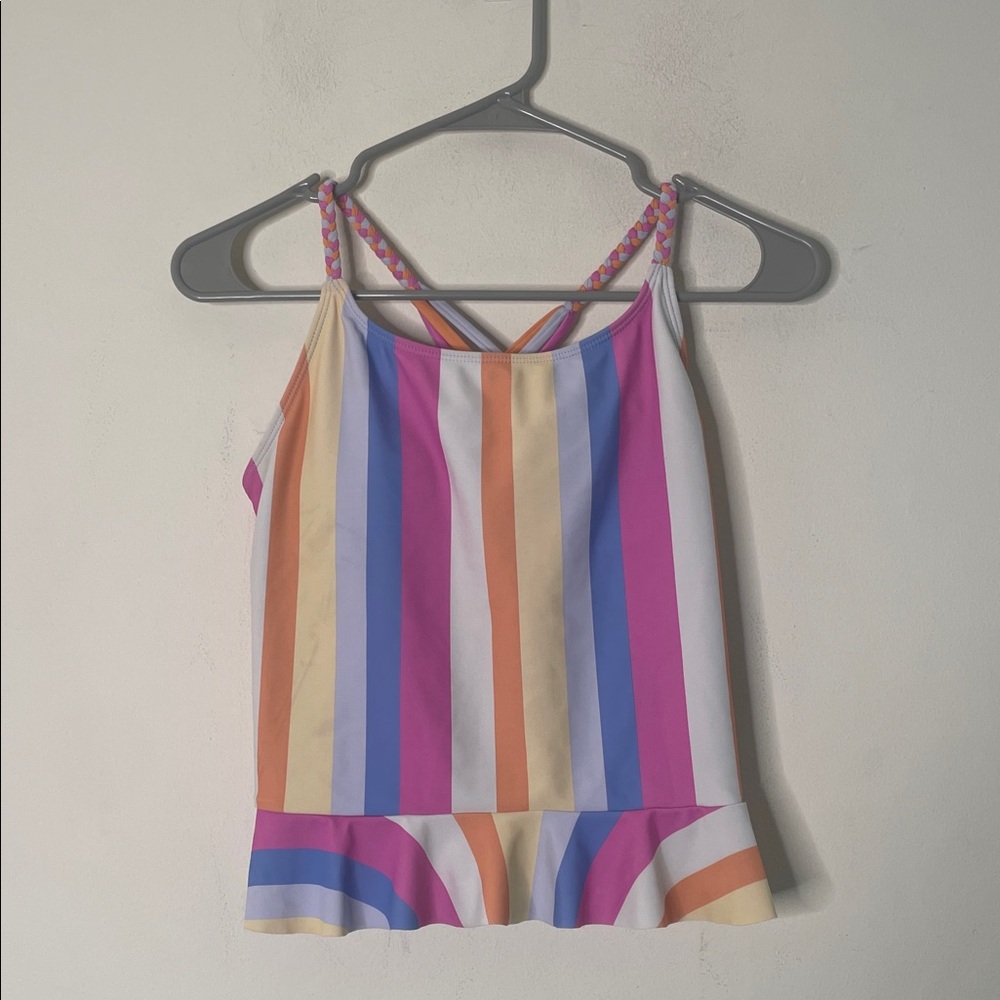 Hurley Colorful Striped Kids Bikini Top